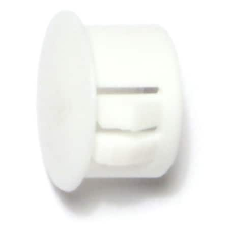 9/16 White Nylon Plastic Flush Head Hole Plugs 10PK